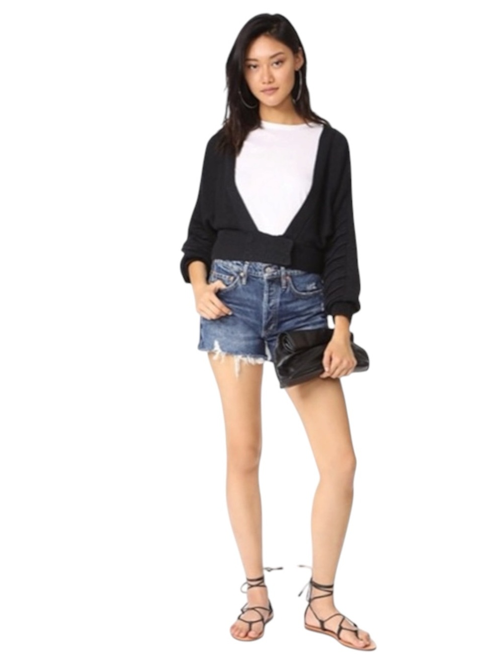 new Wildfox 𑁍 Secret Garden Embroidered Sweater 𑁍 Black + Floral Embroidery 𑁍 - Picture 4 of 16